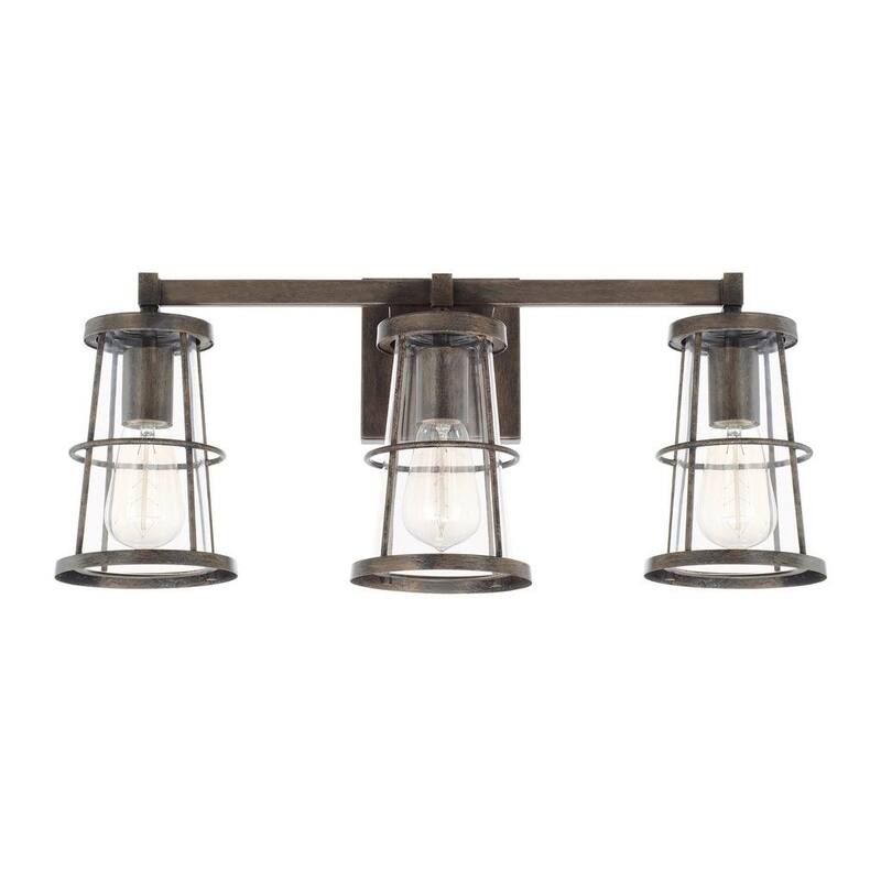 Beaufort 3-light Nordic Grey Bath/Vanity Fixture