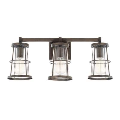 Beaufort 3-light Nordic Grey Bath/Vanity Fixture