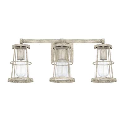 Beaufort 3-light Mystic Sand Bath/Vanity Fixture