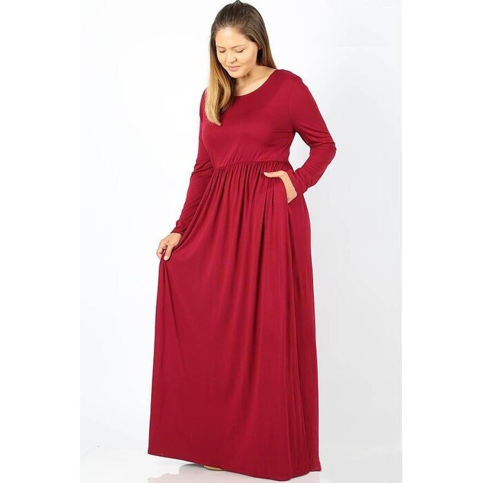 plus size knit maxi dress