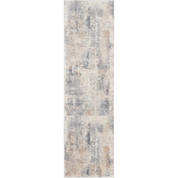 Rustic Textures Modern Transitional Abstract Area Rug