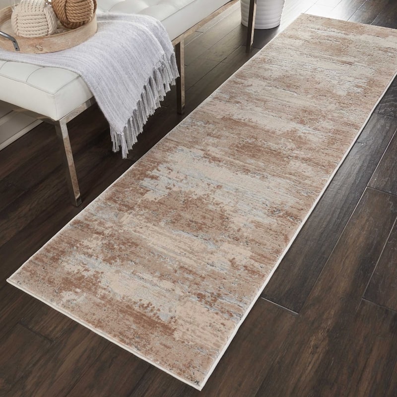 Rustic Textures Distressed Modern Abstract Area Rug