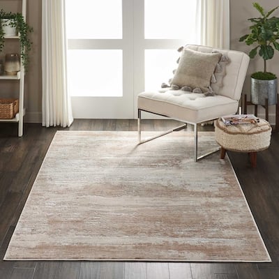 Rustic Textures Distressed Modern Abstract Area Rug