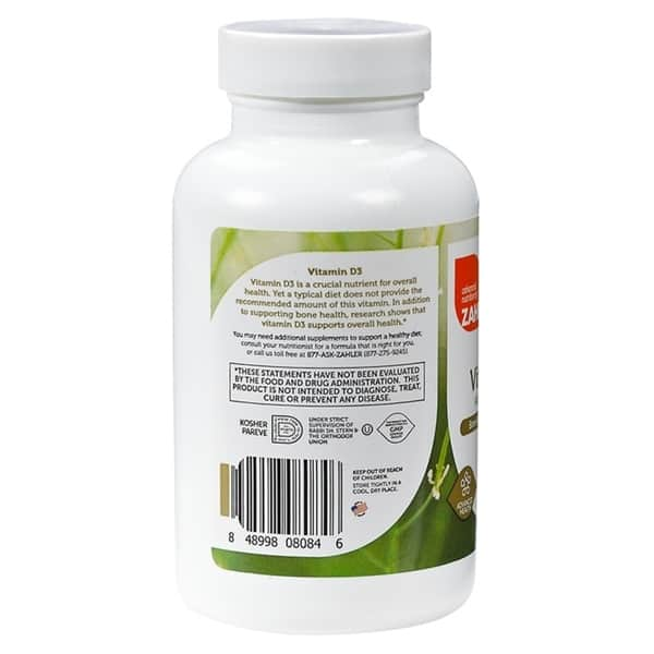 Shop Zahler Vitamin D3 50000 Iu Certified Kosher 120