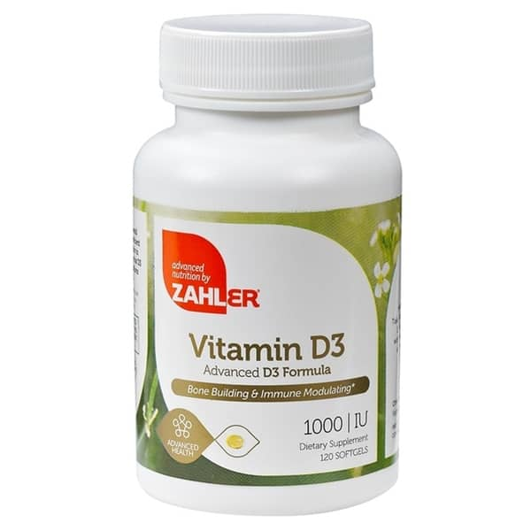 Shop Zahler Vitamin D3 1000 Iu Certified Kosher 120