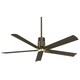 preview thumbnail 1 of 4, Minka Aire Clean Rubbed Bronze Brass 5 Blade 60 Inch LED Celing Fan