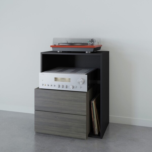 Nexera Damask Audio Tower Bark Grey And Black Free