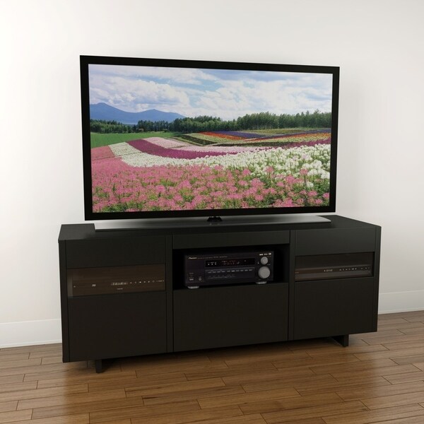 Shop Nexera Vision 60 inch TV Stand, Black - Free Shipping ...