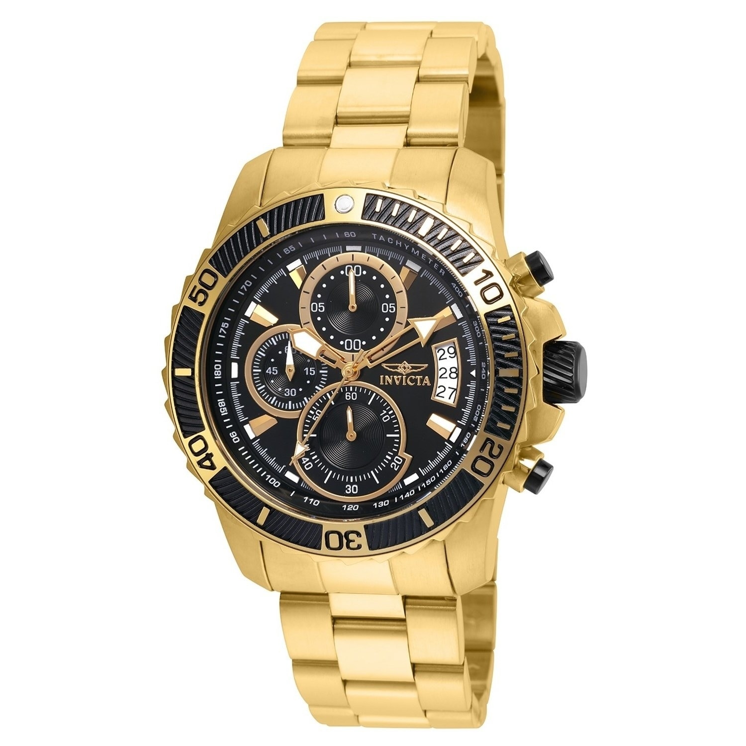 invicta pro diver scuba gold