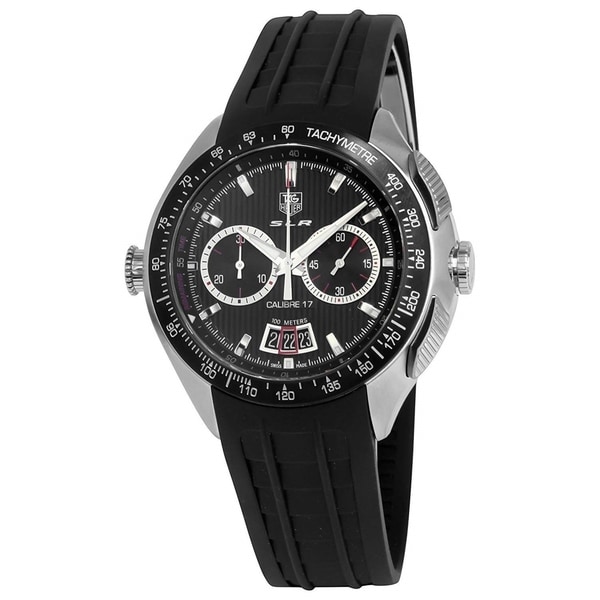 Tag Heuer Men's CAG2010.FT6013 'SLR Mercedes Benz' Chronograph Automatic Black Rubber Watch