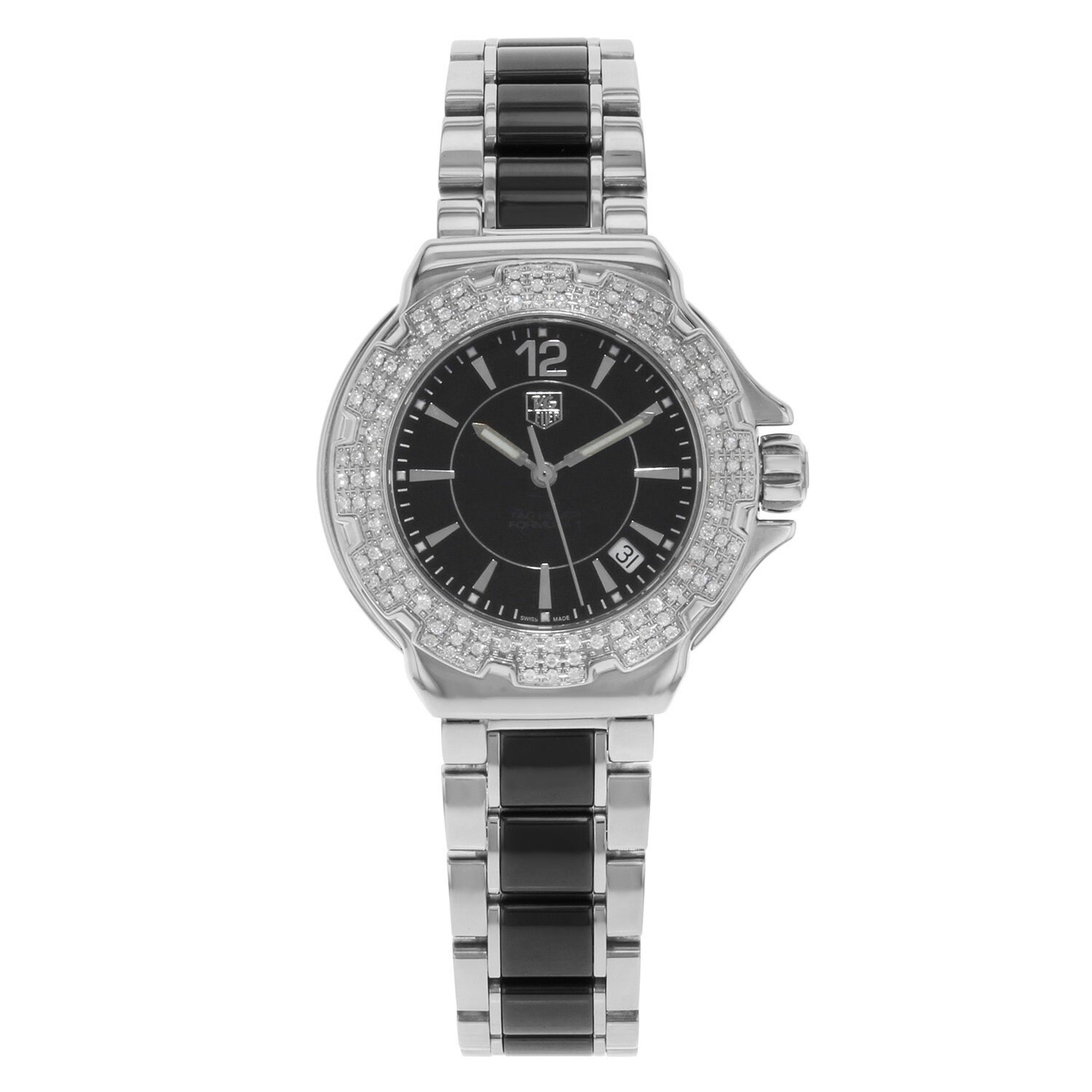 tag heuer formula 1 diamond set ceramic ladies watch