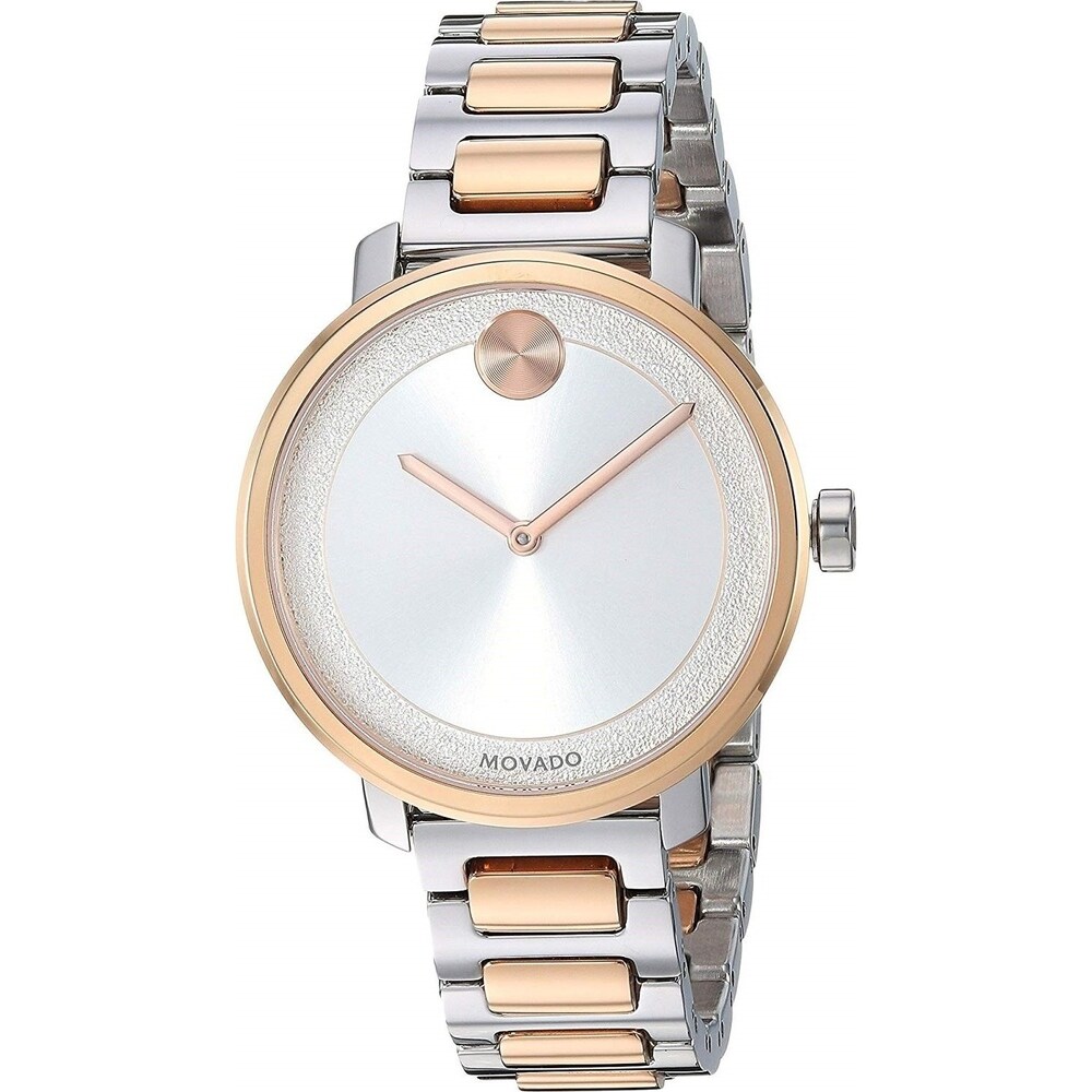 珍しい おしゃれ 可愛い レディース 腕時計 プレゼント Two Tone Size One Bold Womens Movado 並行輸入 海外製 レディース腕時計 Www Izgureklam Com