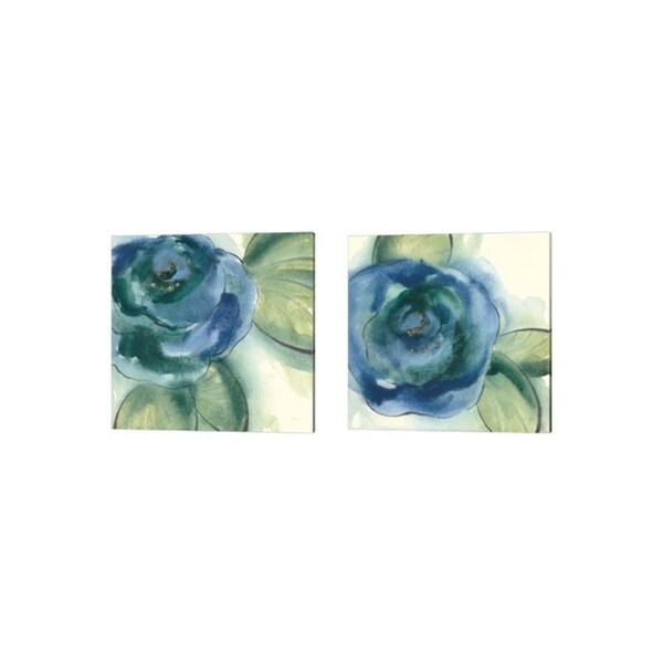 Chris Paschke 'Wannabe Poppies' Canvas Art (Set of 2)