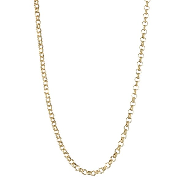 14k Yellow Gold Rolo Chain Top Sellers, 59% OFF | campingcanyelles.com