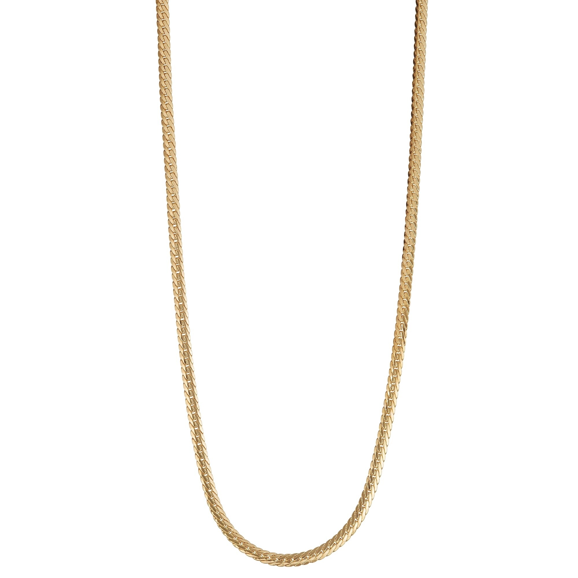 14k Gold 2 65mm Herringbone Chain Necklace By Gioelli Overstock 22750513