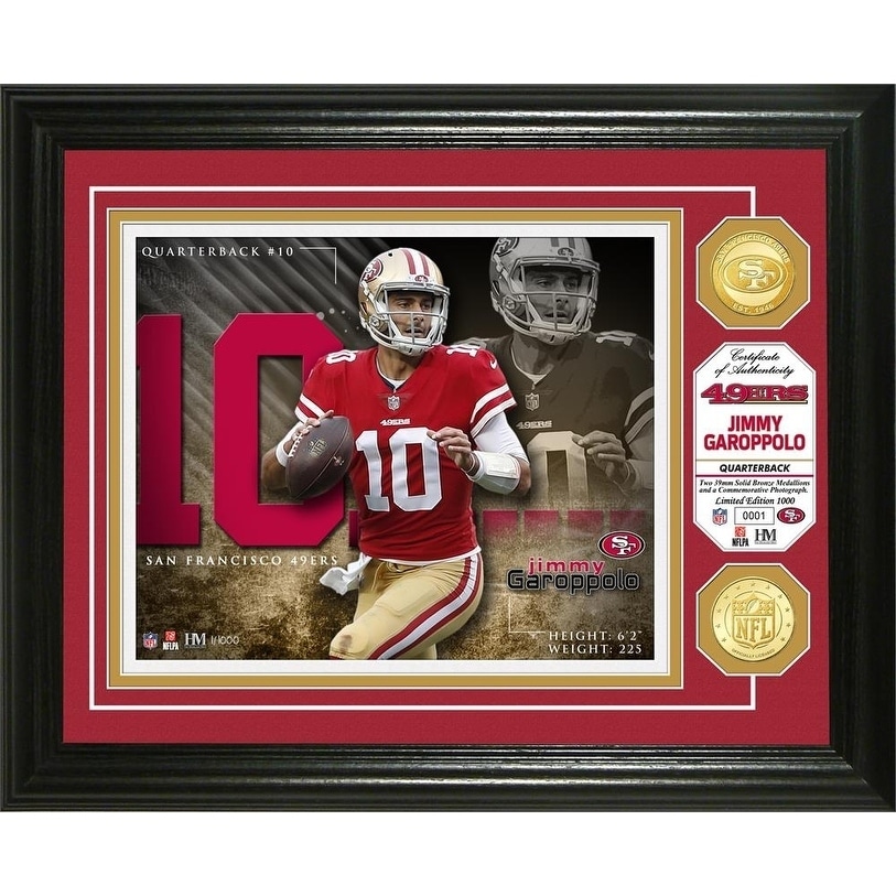 San Francisco 49ers Jimmy Garoppolo Highland Mint 13'' X