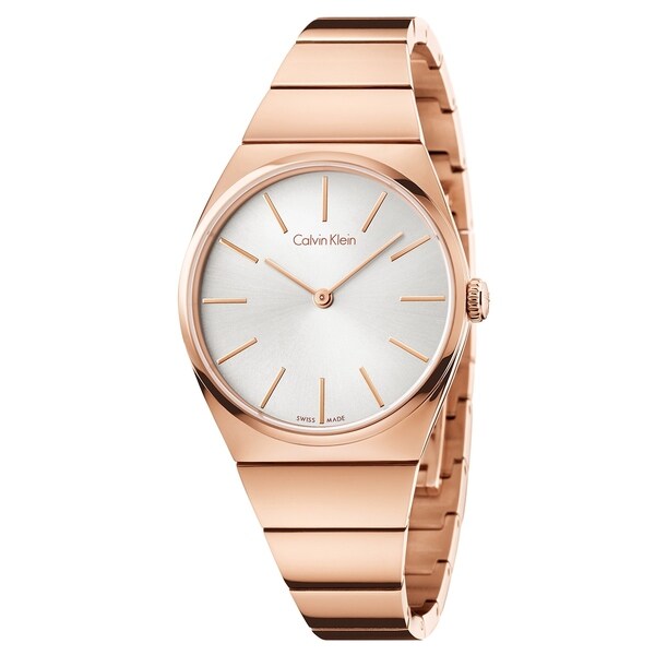 calvin klein rose gold watch