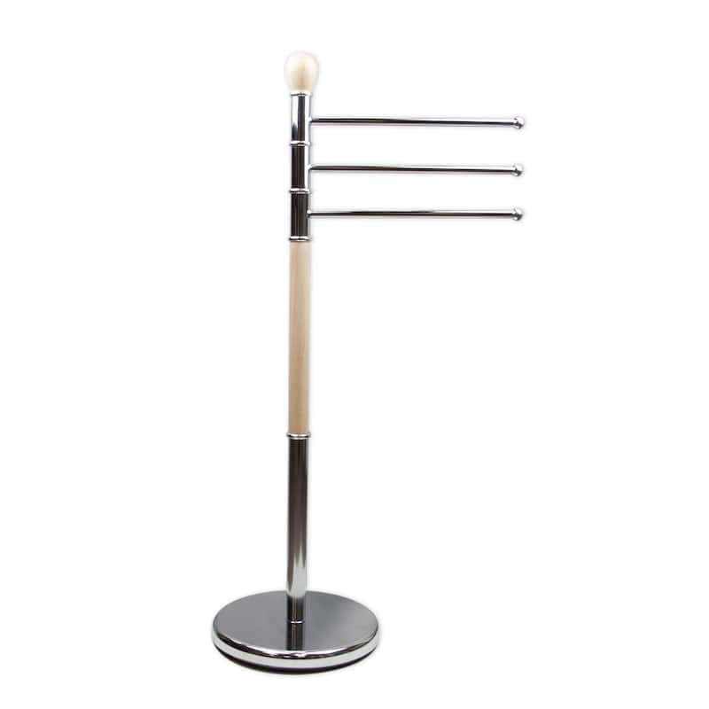 InStyleDesign Free-Standing Triple Hand Towel Bar Holder