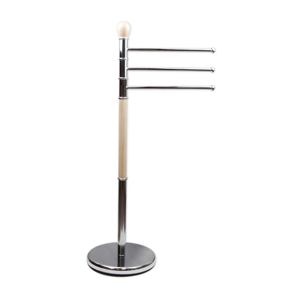 InStyleDesign Free-Standing Triple Hand Towel Bar Holder