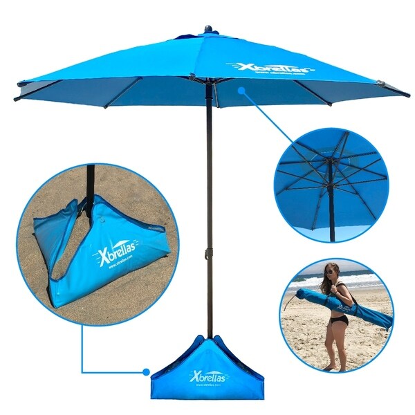 Xbrella Best High Wind Resistant Large 7 5 Beach Umbrella Xbrella Best High Wind Resistant Large 7 5 X27 Beach Umbrella