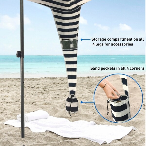 Easygo Cabana 6' X Beach & Sports Keeps You Cool Comfortable. online Easy Set Up Take D