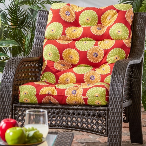 Eaglehardt 22 inch x 44 inch Outdoor High Back Chair Cushion by