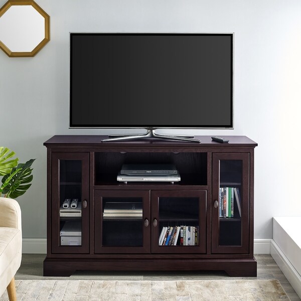 Shop Copper Grove Awenda 52-inch Espresso Highbory TV Stand Console ...