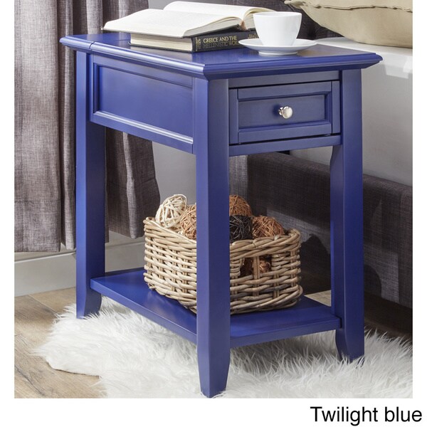 Copper Grove Poppy 1-drawer Side Table with Charging Station