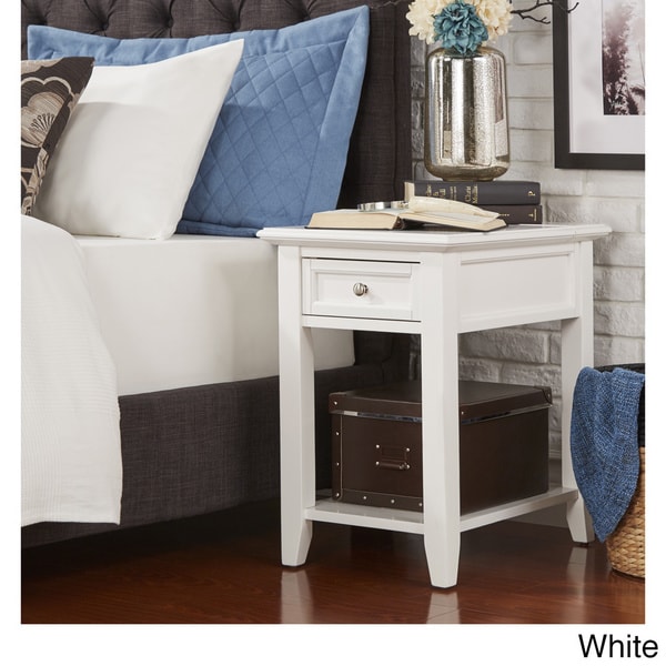 Copper Grove Poppy 1-drawer Side Table with Charging Station