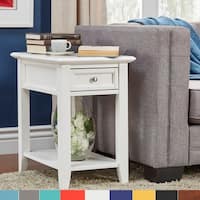 Copper Grove Poppy 1-drawer Side Table with Charging Station