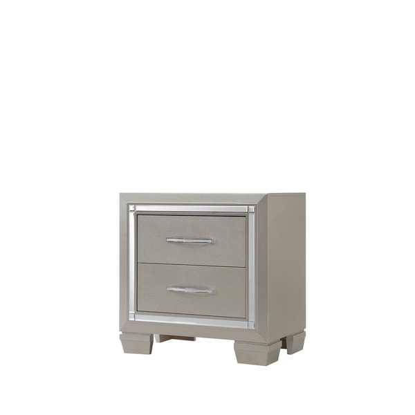 Silver Orchid Odette Glamour Nightstand
