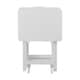 preview thumbnail 12 of 20, Porch & Den Laflin Solid Wood Traditional 5-piece Tray Table Set White - Painted