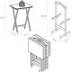 preview thumbnail 6 of 20, Porch & Den Laflin Solid Wood Traditional 5-piece Tray Table Set
