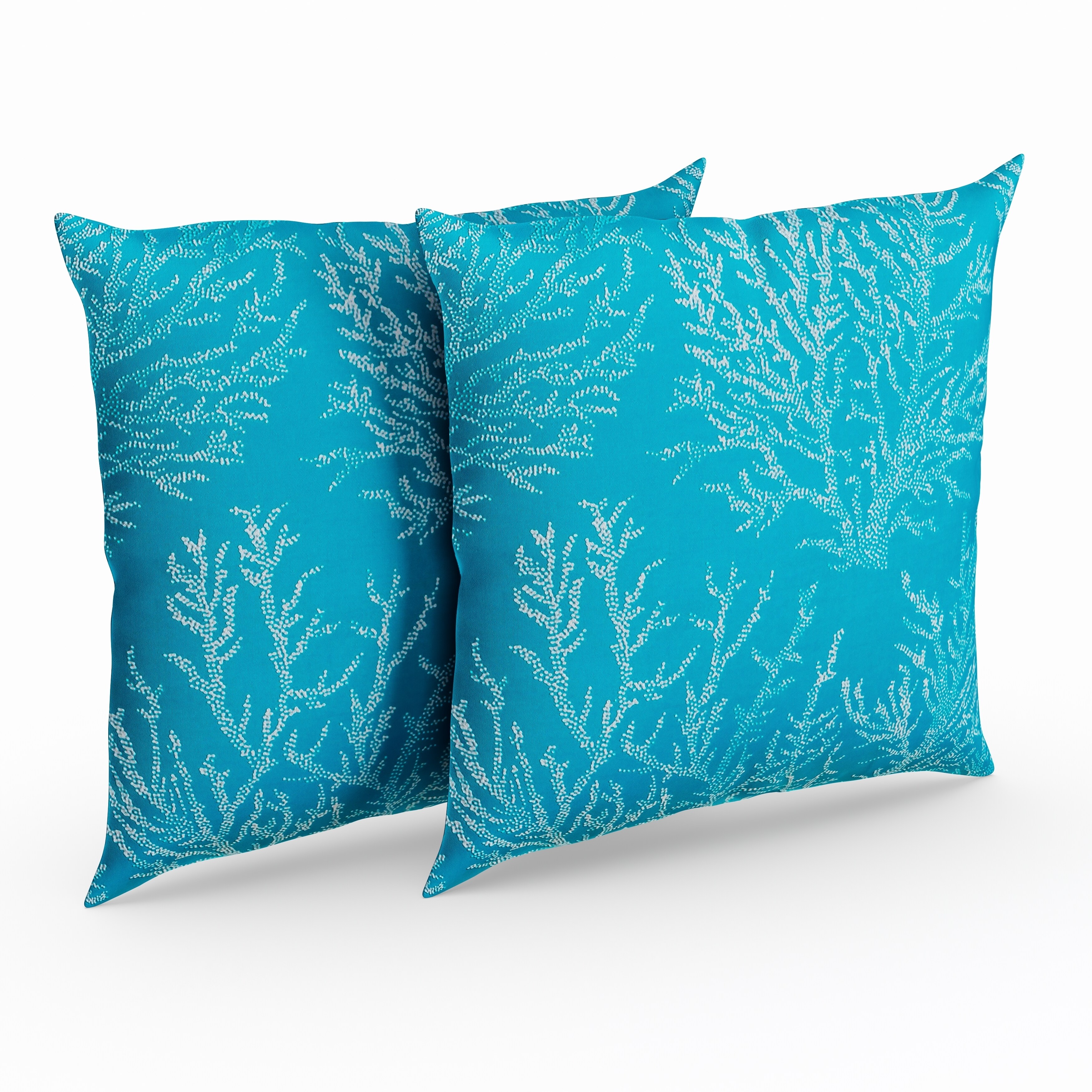 Shop Havenside Home Duck Coral Pattern Outdoor Accent Pillow Set
