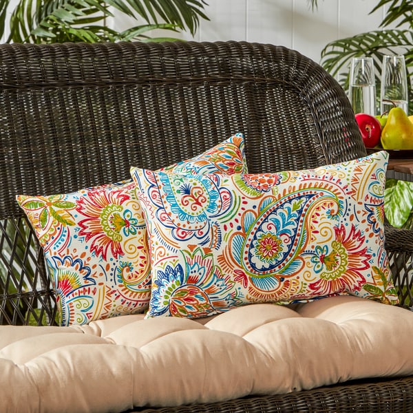 Set of 2 outdoor pillows sale