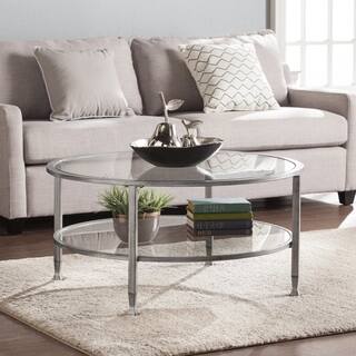 Silver Round Coffee Tables Online At Our Best Carbon Loft Glenn Silver Metal Gl Round Tail Table