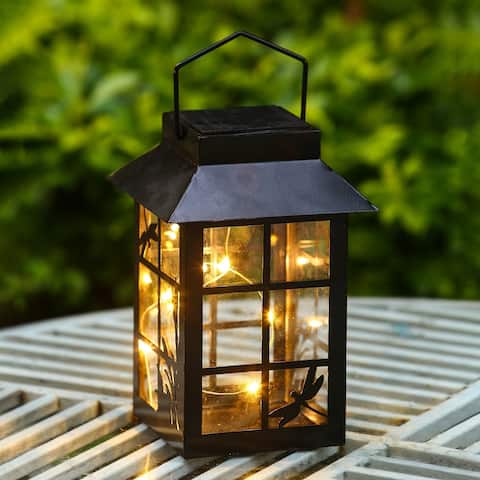 Hudson 8.1-in Outdoor Solar Light Lantern by Havenside Home