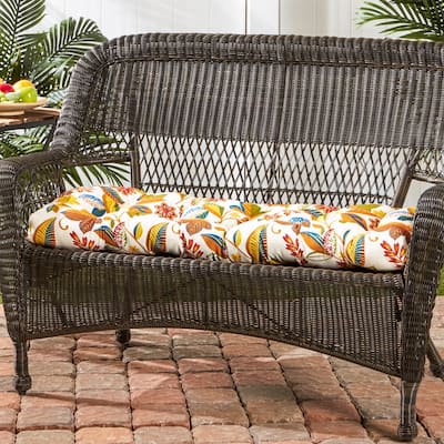 Dana Point 46-inch Outdoor Floral Swing/ Bench Cushion by Havenside Home - 17w x 44l