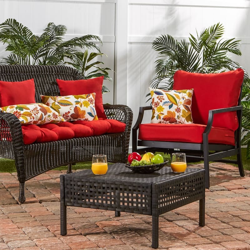 44-inch Outdoor Salsa Red Swing/ Bench Cushion