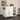 SEI Furniture Oriaga White Kitchen Cart