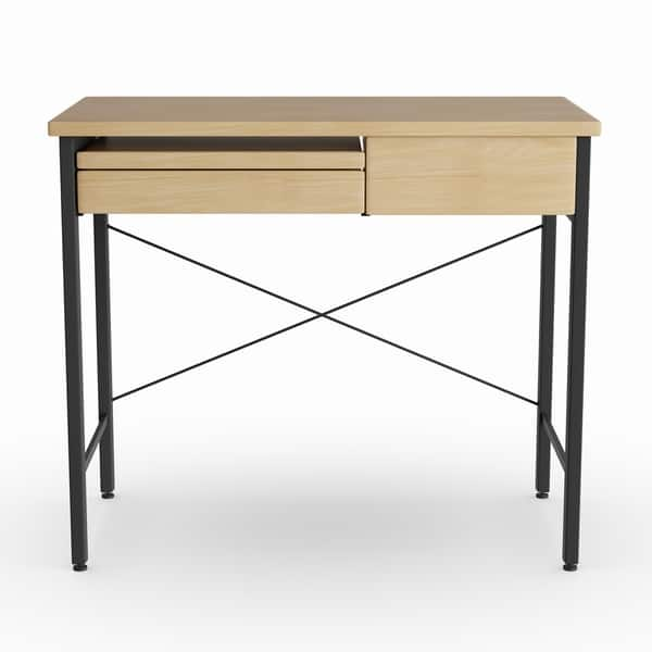 Shop Carbon Loft Zadie Ashwood Oak Mdf Metal Compact Desk Free