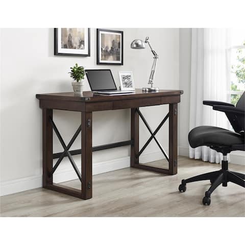 Carbon Loft Konkle Mahogany Veneer Desk