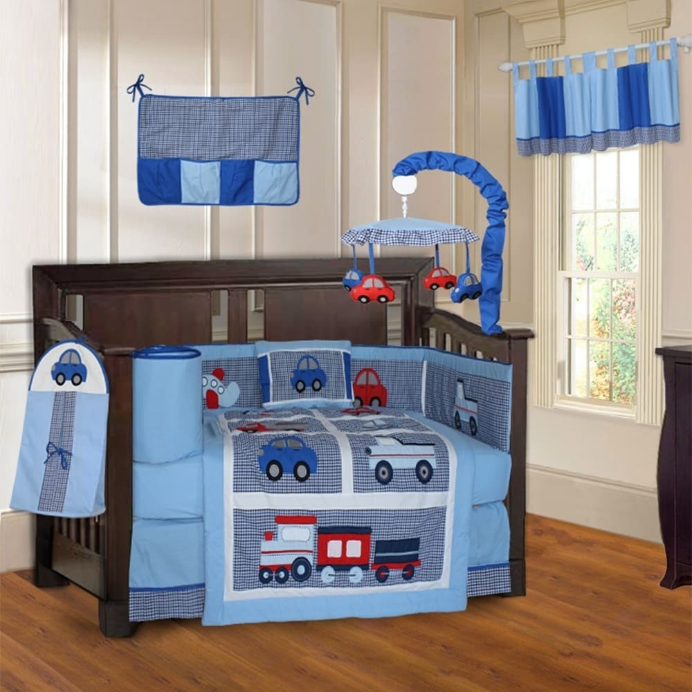 Babyfad Teddy Bear Baby 10 Piece Crib Bedding Set