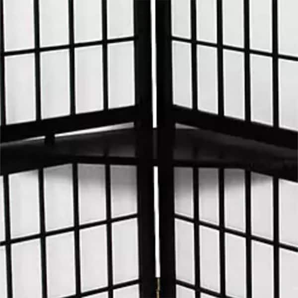 Handmade Wood and Rice Paper 4-panel Window Pane with Shelf Room ...