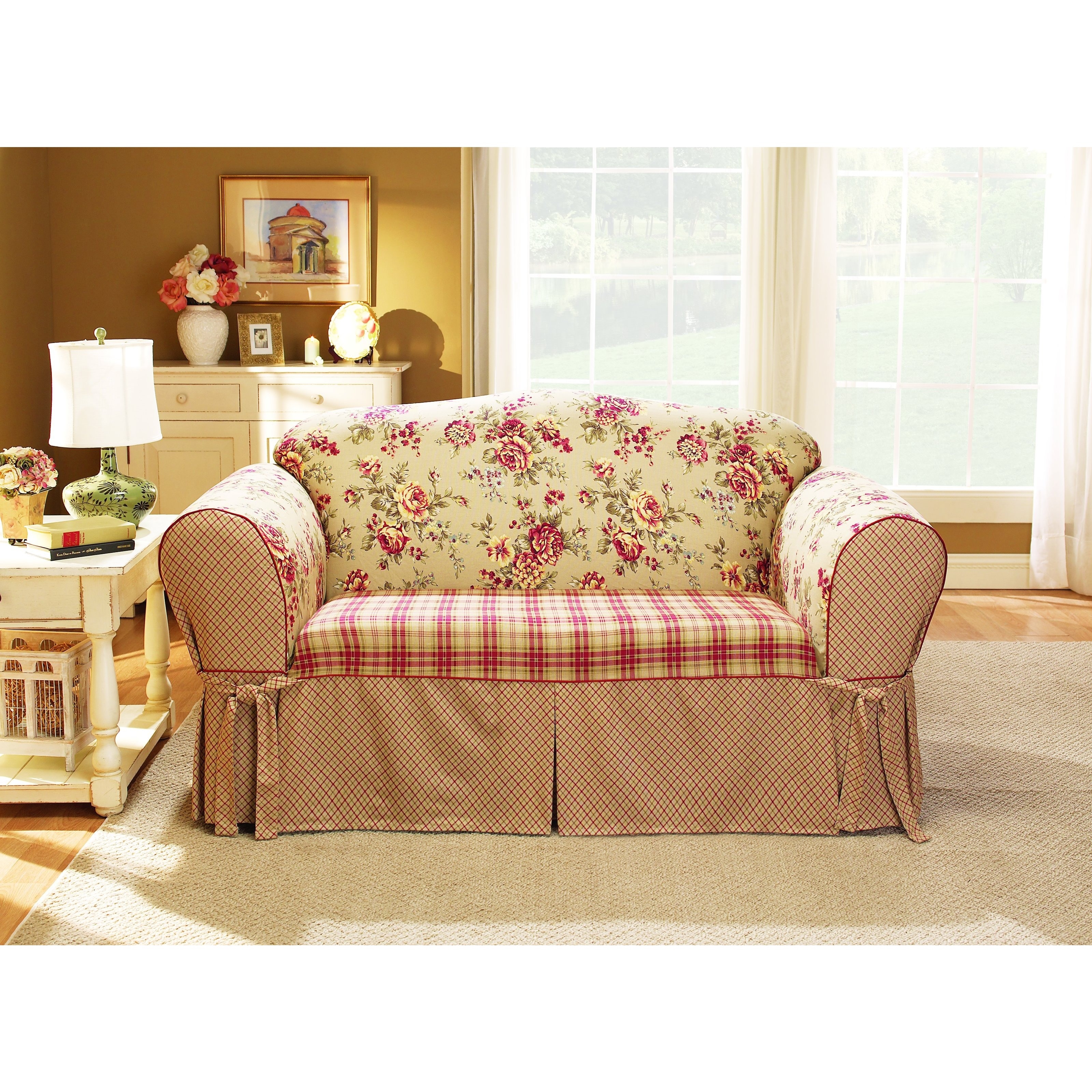 Sure Fit Lexington Washable Sofa Slipcover - Overstock - 2278531
