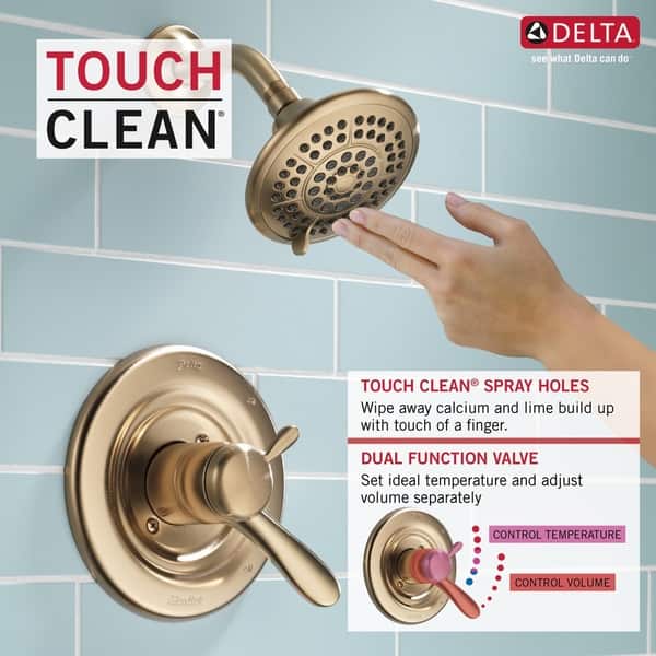 Delta Lahara Monitor 17 Series Shower Trim Champagne Bronze Delta Lahara Monitor 17 Series