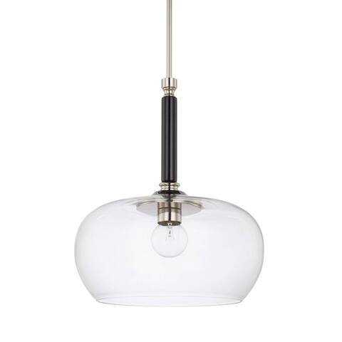 1-light Black Tie Pendant