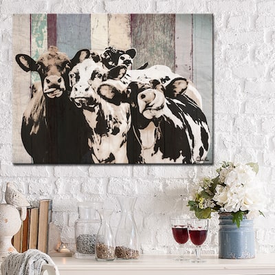 Olivia Rose Farmhouse 'Cattle' Canvas Animal Wall Art