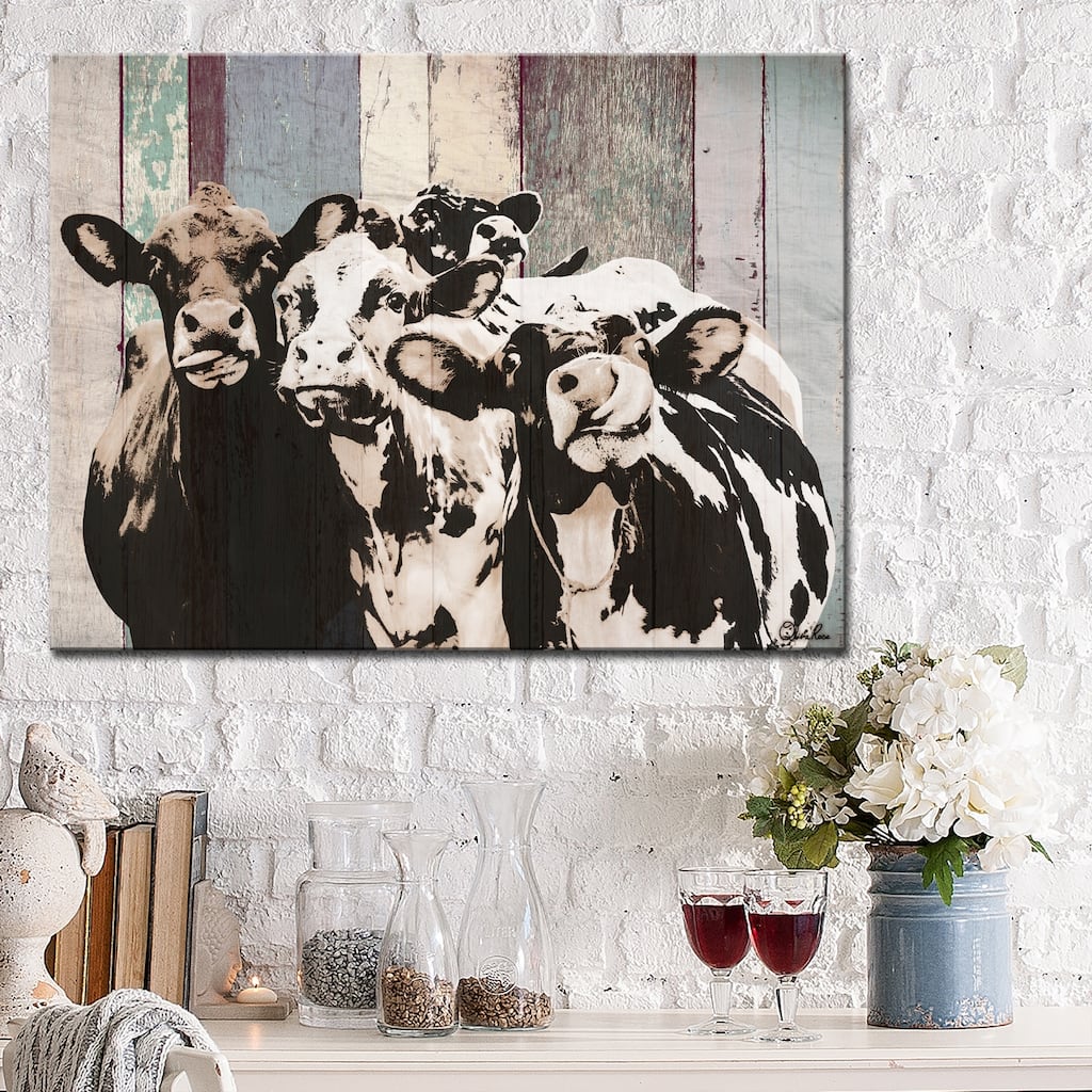 Olivia Rose Farmhouse 'Cattle' Canvas Animal Wall Art