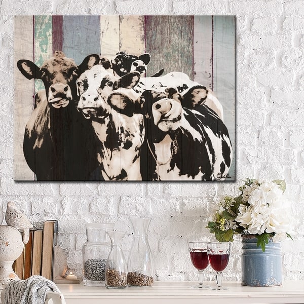 Olivia Rose Farmhouse undefinedCattleundefined Canvas Animal Wall Art - On  Sale - Overstock - 22797333